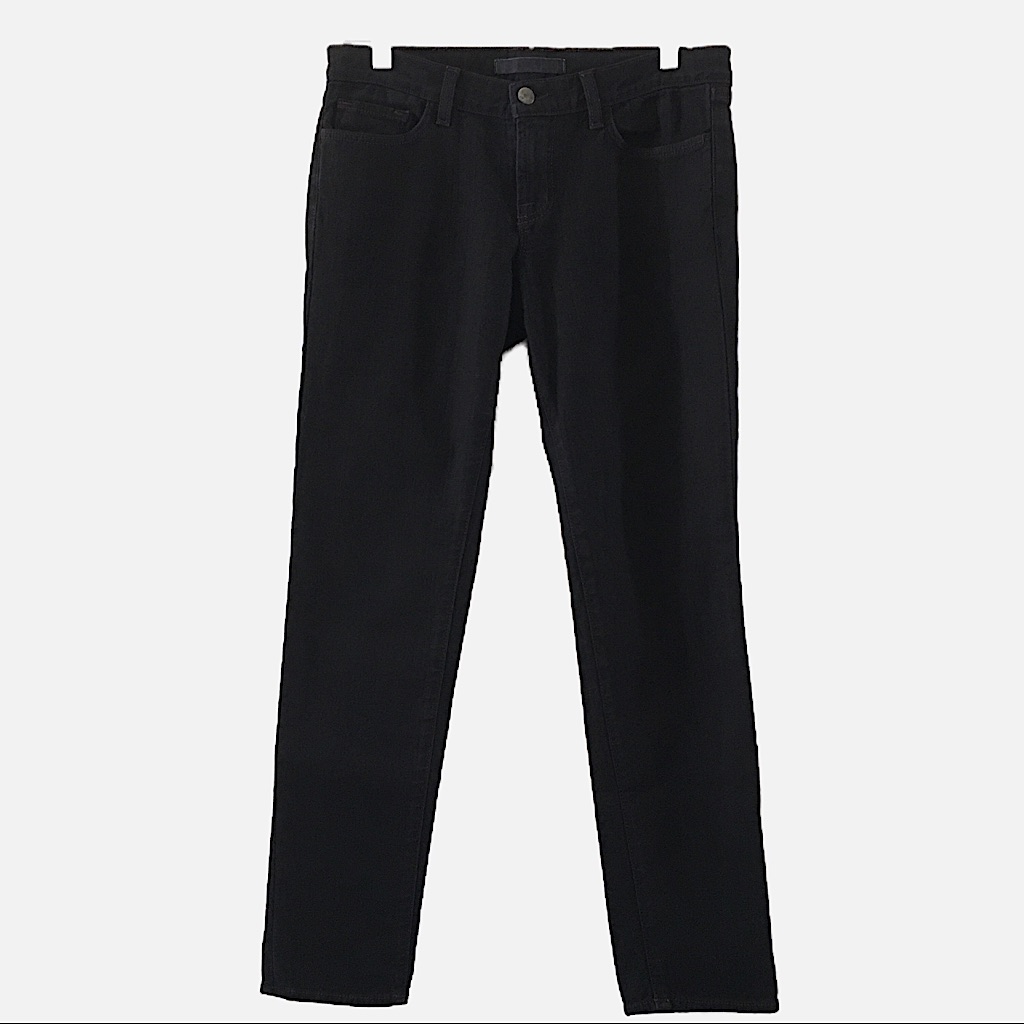J Brand Black Skinny Jeans 910 Slv Contrast Stitching Sz 28